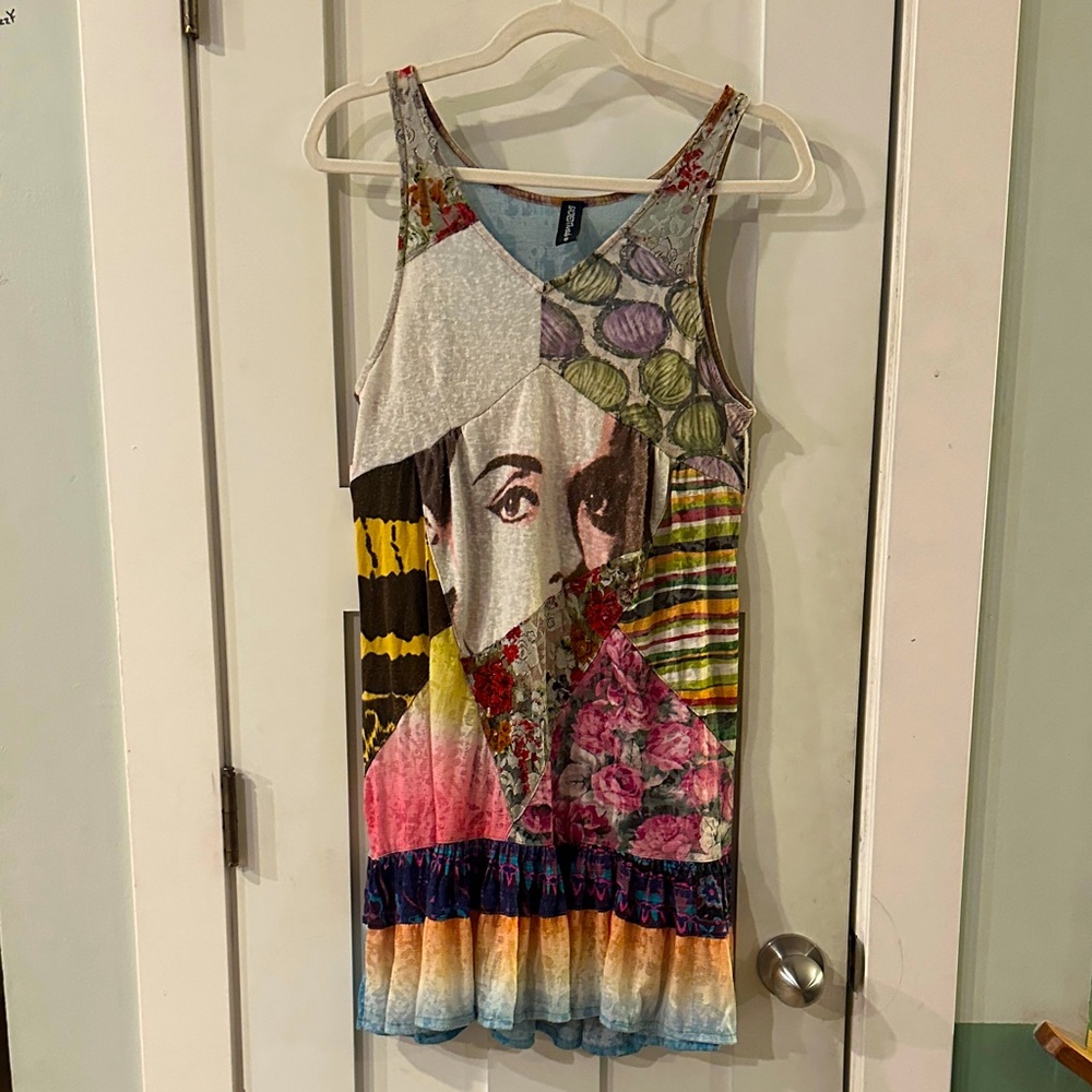 Sacred Threads Multicolor Patchwork Dress - image 2